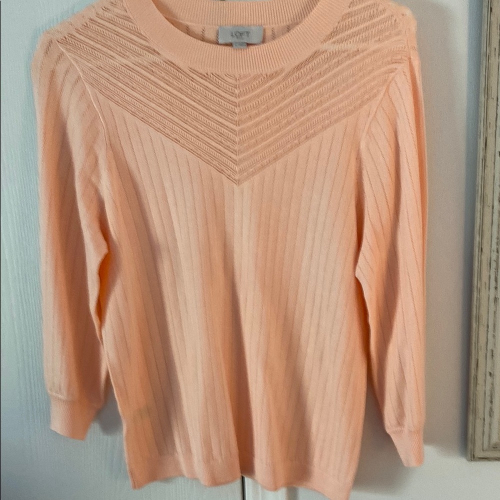 Loft medium top new without tags never worn peach color